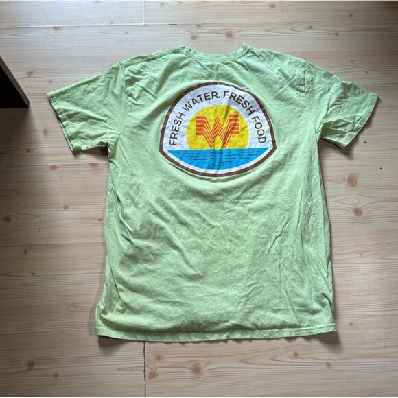 Whataburger x Magellan Shirt Mens XL Green Short Sleeve Fresh Water Fresh Food - Picture 1 of 5